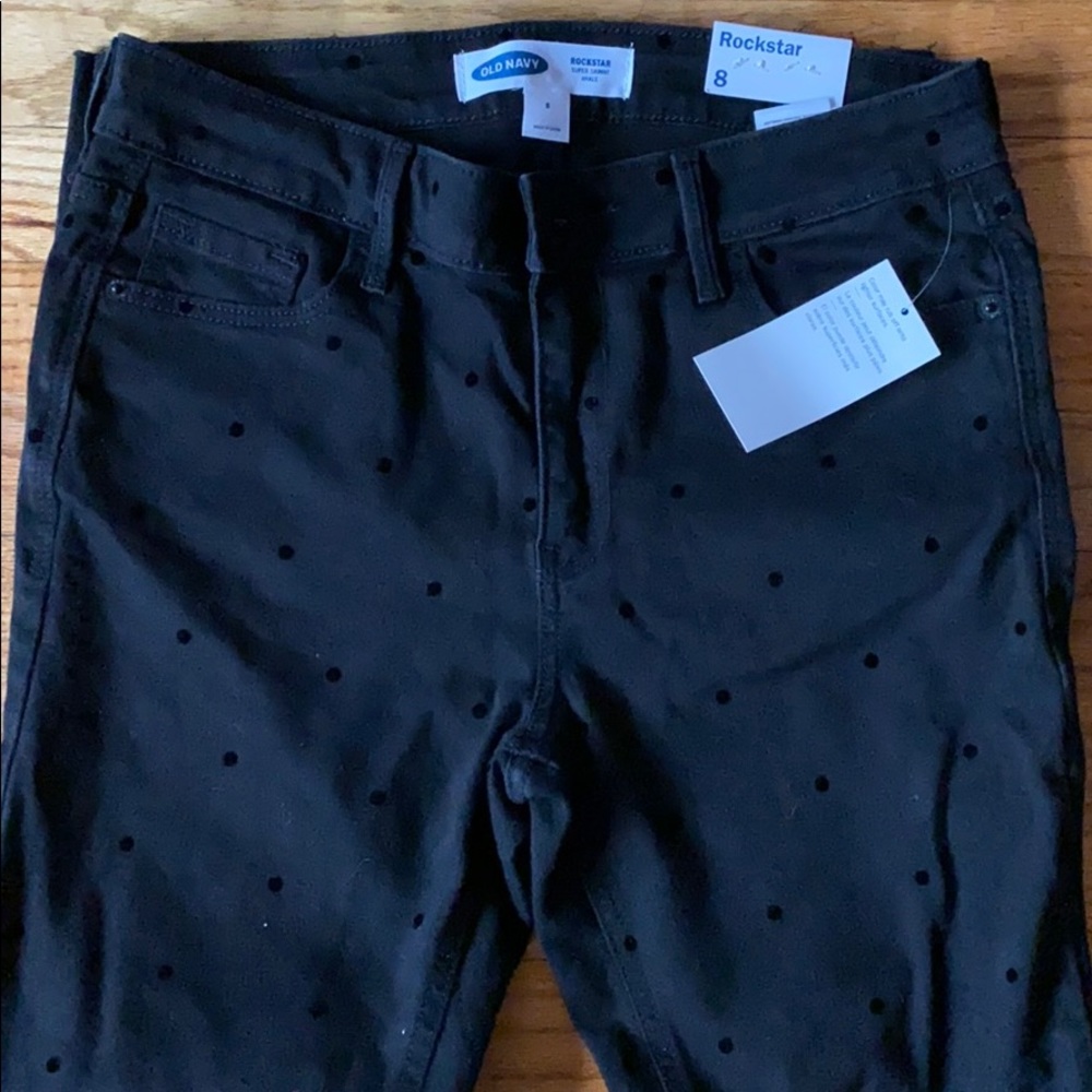 2/$35 Rockstar Skinny Polka Dot Old Navy Jeans